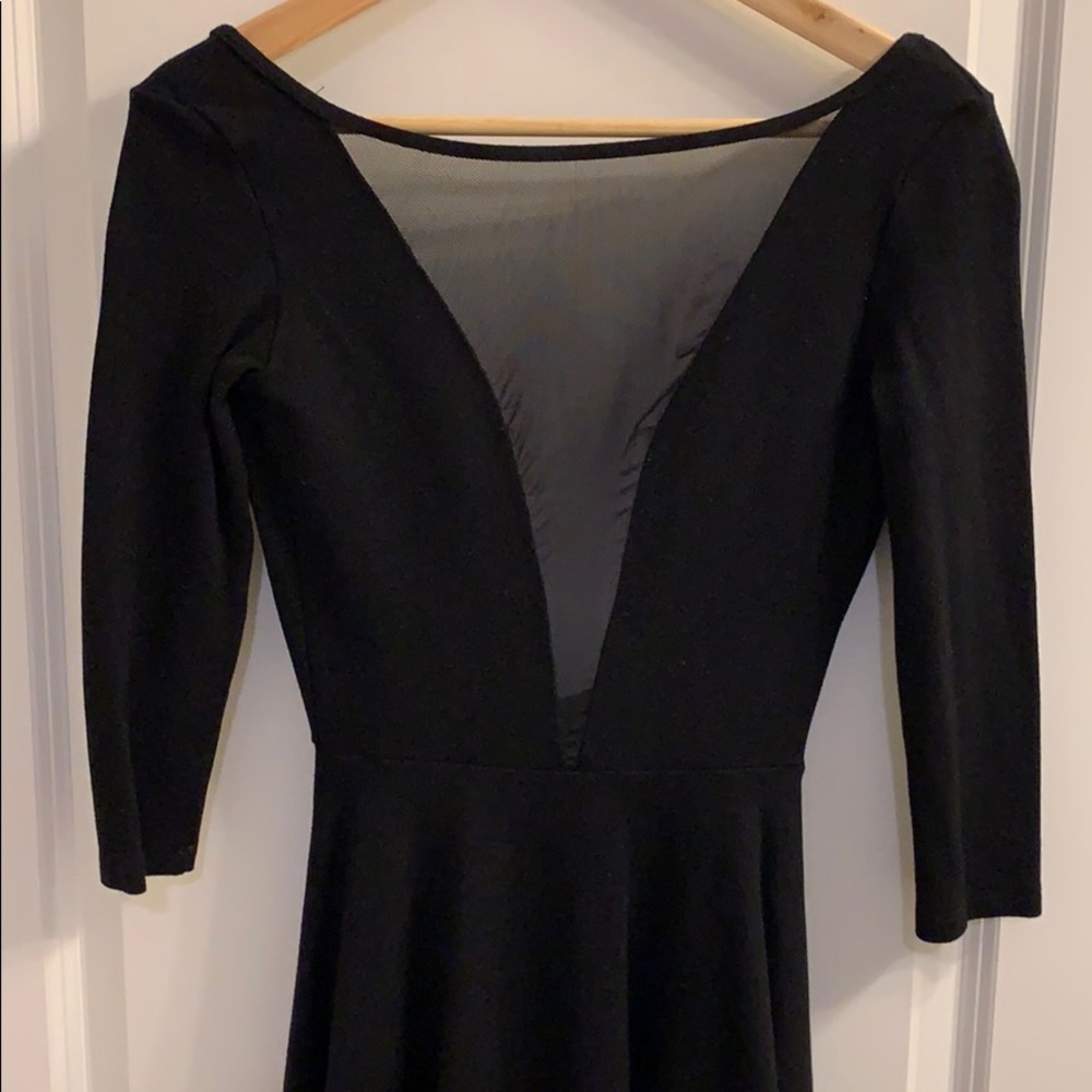 American Apparel black skater dress